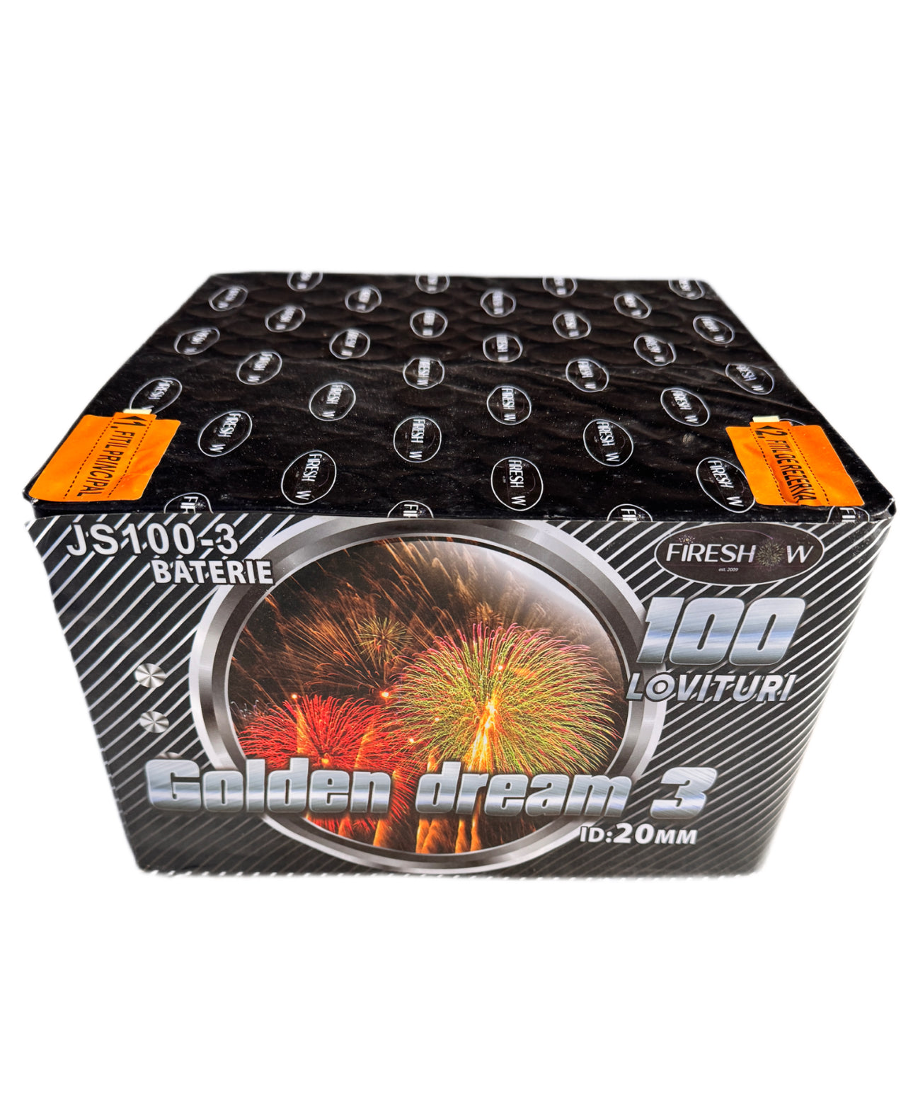 Baterie de artificii 100 focuri calibru 20 Fireshow Golden Dream js100-3