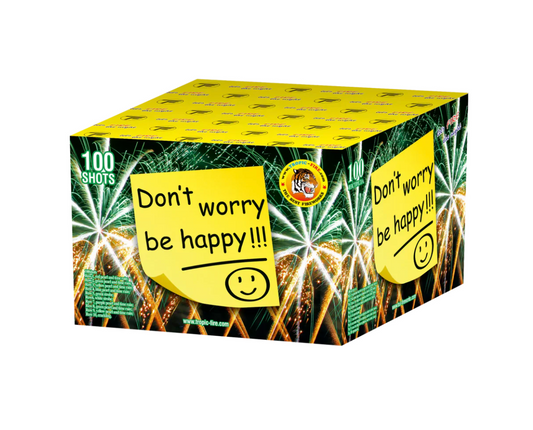 Baterie de artificii Tropic Don’t Worry Be Happy 100 focuri calibru 16 mm